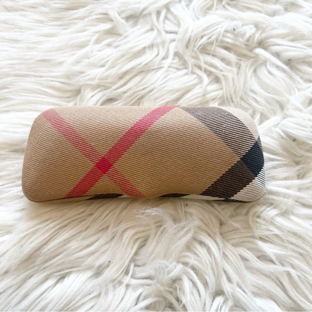 Burberry Classic Plaid Nova Check Hard Eyeglass Sunglasses Case Unisex